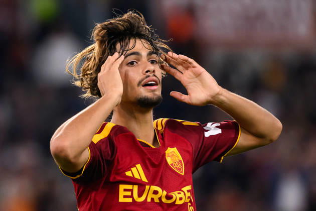 Rodrigo Mora of AS Roma reacts during the Serie A 2026 2027 football match between AS Roma and Genoa CFC at Stadio Olimpico in Rome (Italy), October 17, 2026. AndreaxStaccioli