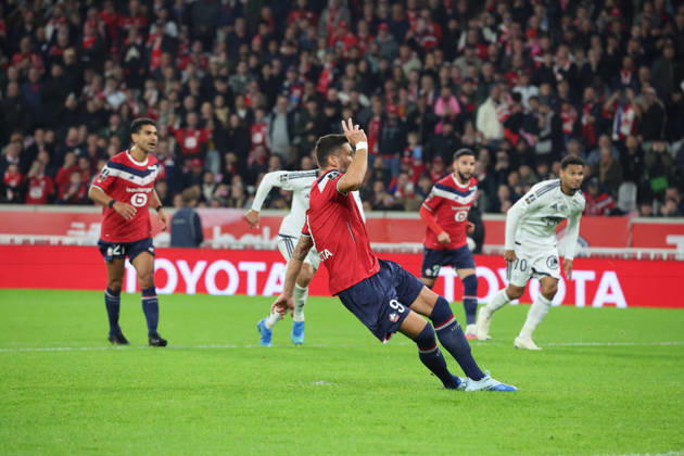 FOOTBALL : LOSC Lille vs Brest - Ligue 1 - 17 10 2026 But sur penalty de Olivier GIROUD (LOSC Lille) lors du match LOSC Lille vs Brest, Ligue 1, Decathlon Arena stade Pierre Mauroy, le 17 octobre 2026 - photo Laurent Sanson PsnewZ  Copyright: xLaurentxSANSONx xPsnewZx