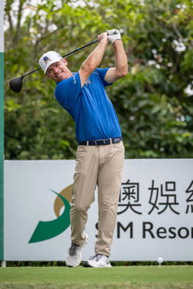 October 18, 2026, Macau, Macao Sar, China: Paul CASEY from England, does a practice swing on the 1st Tee.. Macau Open Golf 2026 Final Round. Macau China - ZUMAr144 20261018_zap_r144_003 Copyright: xJaynexRussellx