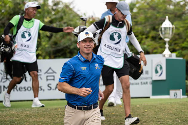 October 18, 2026, Macau, Macao Sar, China: PAUL CASEY from England, in good spirits on the 1st Tee during the Macau Open Golf 2026 Final Round. Macau China - ZUMAr144 20261018_zap_r144_029 Copyright: xJaynexRussellx