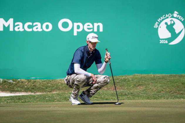 October 18, 2026, Macau, Macao Sar, China: Charles PORTER from the USA takes the tied lead on -14 Par with a stunning -9 Par final round. Macau Open Golf 2026 Final Round. Macau Open Golf 2026 Final Round  - ZUMAr144 20261018_zap_r144_056 Copyright: xJaynexRussellx