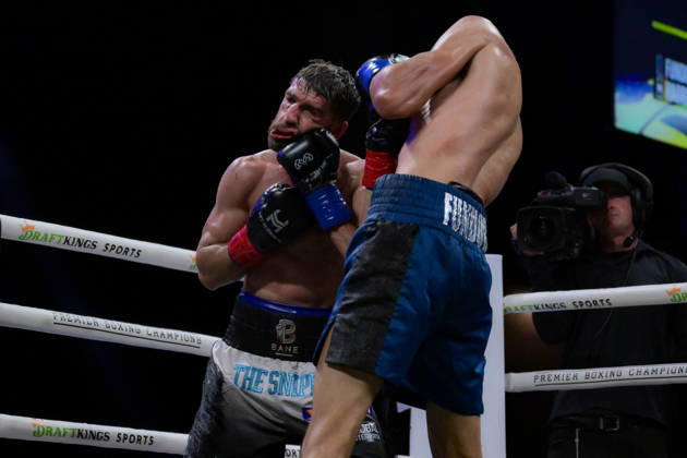 October 18, 2026, Las Vegas, Nevada, USA: SEBASTIAN FUNDORA defeats ERMAL HADRIBEAJ via KO in round 12 at the Chelsea of The Cosmopolitan in Las Vegas. Las Vegas USA - ZUMAo117 20261018_zsp_o117_004 Copyright: xMikaelxOnax