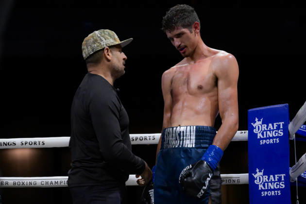 October 18, 2026, Las Vegas, Nevada, USA: SEBASTIAN FUNDORA defeats ERMAL HADRIBEAJ via KO in round 12 at the Chelsea of The Cosmopolitan in Las Vegas. Las Vegas USA - ZUMAo117 20261018_zsp_o117_010 Copyright: xMikaelxOnax