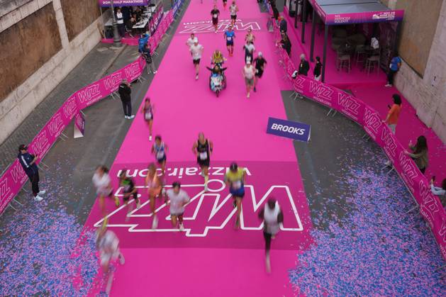 A moment of during the 3th edition of the Wizz Air Rome Half Marathon by Brooks 2026 Rome s, Italy - Sunday, October 18, 2026. ( Photo by Alfredo Falcone LaPresse )  Copyright: xAlfredoxFalcone LaPressex