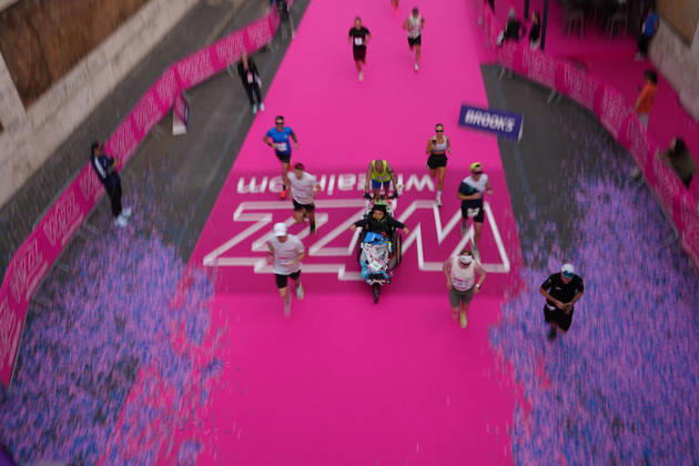 A moment of during the 3th edition of the Wizz Air Rome Half Marathon by Brooks 2026 Rome s, Italy - Sunday, October 18, 2026. ( Photo by Alfredo Falcone LaPresse )  Copyright: xAlfredoxFalcone LaPressex