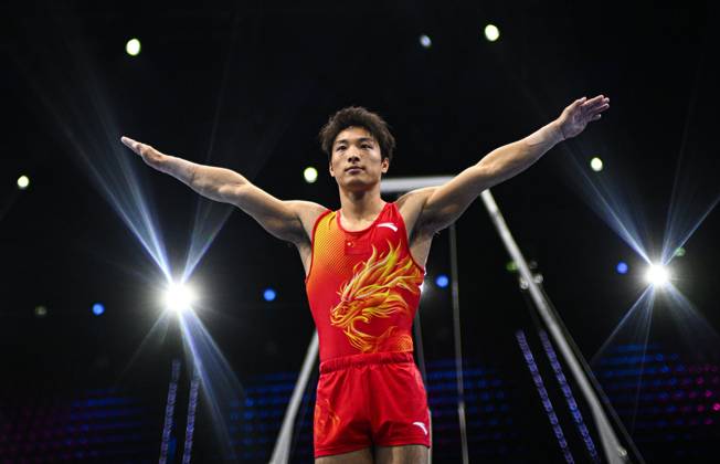 Netherlands Artistic Gymnastics World Championships Qualifiers 9267105 18.10.2026 China s Lan Xingyu competes on the vault during the men s qualification of the 2026 World Artistic Gymnastics Championships in Rotterdam, the Netherlands. Alexey Filippov Sputnik Rotterdam Netherlands  Copyright: xAlexeyxFilippovx