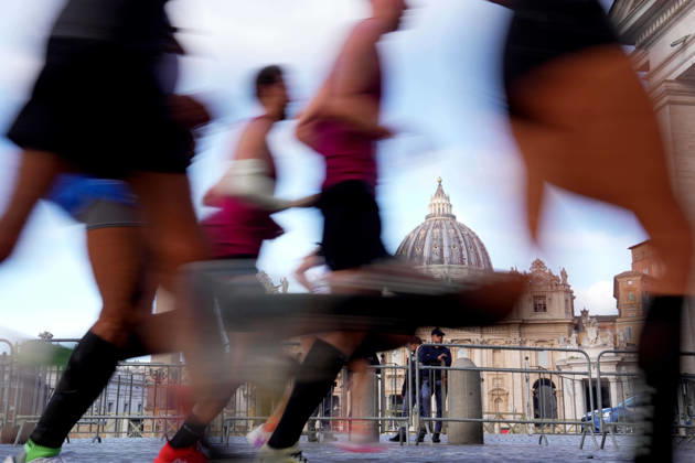 A moment during the Wizz Air Half Marathon 2026- Rome , October 18 , 2026 .  Copyright: xSpada LaPressex