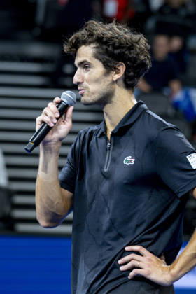 TENNIS : ATP, Tennis Herren 250 - Grand Tennis AURA - Decines (France) 18 10 2026 Pierre-Hugues HERBERT(FRA) secures a three-set victory over Jurij Rodionov during the qualifying tournament of the Auvergne Rhône-Alpes Grand Prix at the LDLC Arena in Décines on October 18, 2026. Photo Sandrine Thesillat PsNewZ  Copyright: xSandrinexTHESILLATx