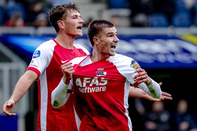 LEEUWARDEN - AZ Alkmaar defender Wouter Goes during the Vriendenloterij Eredivisie match between SC Cambuur and AZ in Kooi Stadion on 18 oktober 2026 in Leeuwarden , Nederland. ED VAN DE POL EYE4IMAGES DeFodi Images -