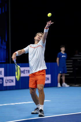 TENNIS : ATP, Tennis Herren 250 - Grand Tennis AURA - Decines (France) 18 10 2026 Valentin ROYER (FRA) vs Clement TABUR (FRA) during the qualifying tournament of the Auvergne Rhône-Alpes Grand Prix at the LDLC Arena in Décines on October 18, 2026. Photo Sandrine Thesillat PsNewZ  Copyright: xSandrinexTHESILLATx