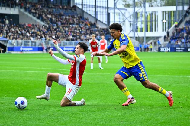 LEEUWARDEN - (lr) Ro-Zangelo Daal of AZ Alkmaar, Rafik el Arguioui of SC Cambuur during the Dutch Eredivisie match between SC Cambuur and AZ Alkmaar at the Kooi Stadion on October 18, 2026 in Leeuwarden, the Netherlands. COR LASKER ANP Eredivisie 2026 27 xVIxANPxSportx xxANPxIVx 572849515 originalFilename: 572849515.jpg