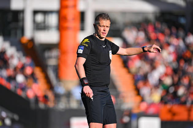 FC Lorient v AS Monaco - Ligue 1 McDonald s 2026 2027 Marc BOLLENGIER Referee during Ligue 1 McDonald s match between Lorient and Monaco at Stade du Moustoir on October 18, 2026 in Lorient, France. Lorient France  Copyright: xIconxSportx 776577183