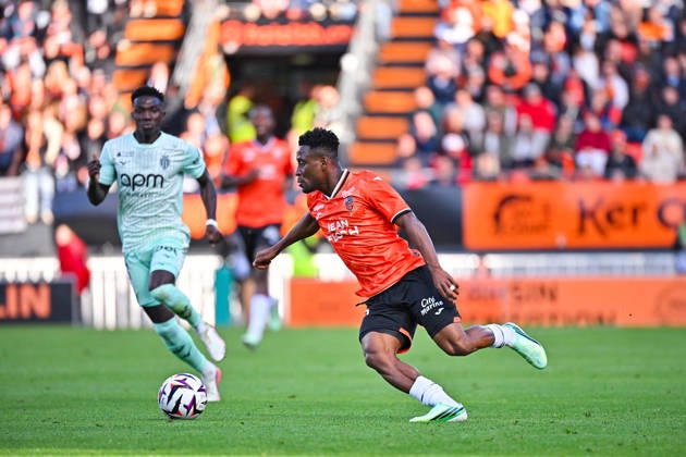 FC Lorient v AS Monaco - Ligue 1 McDonald s 2026 2027 Arsene KOUASSI of Lorient during Ligue 1 McDonald s match between Lorient and Monaco at Stade du Moustoir on October 18, 2026 in Lorient, France. Lorient France  Copyright: xIconxSportx 776577183