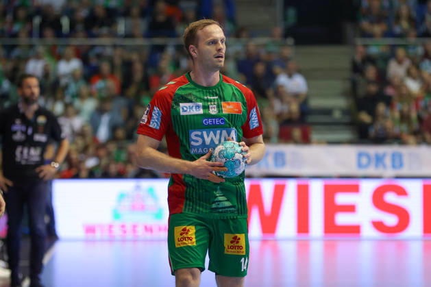 18.10.2026, xgox, Handball - Opel HBL SC Magdeburg - TVB Stuttgart emspor, v.l. Omar Ingi Magnusson (Magdeburg, 14) Magdeburg
