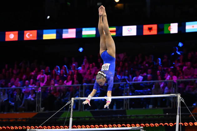 IPA89865436 - Claire Pease (USA) on the uneven bars during the 54th Artistic Gymnastics World Championships in Rotterdam, Netherlands, on October 18, 2026  Copyright: xFilippoxTomasi IPAxSportx xx IPA89865436 IPA89865436