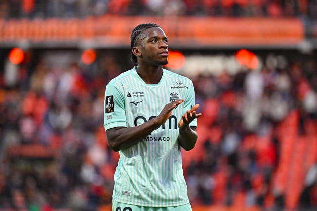 FC Lorient v AS Monaco - Ligue 1 McDonald s 2026 2027 Flavio NAZINHO of Monaco during Ligue 1 McDonald s match between Lorient and Monaco at Stade du Moustoir on October 18, 2026 in Lorient, France. Lorient France  Copyright: xIconxSportx 776577183