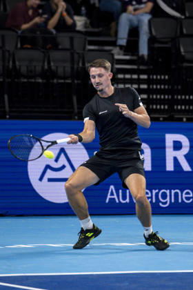 TENNIS : ATP, Tennis Herren 250 - Grand Tennis AURA - Decines (France) 18 10 2026 Ugo BLANCHET (FRA) vs Nicolai BUDKOV KJAER (NOR) during the qualifying tournament of the Auvergne Rhône-Alpes Grand Prix at the LDLC Arena in Décines on October 18, 2026. Photo Sandrine Thesillat PsNewZ  Copyright: xSandrinexTHESILLATx
