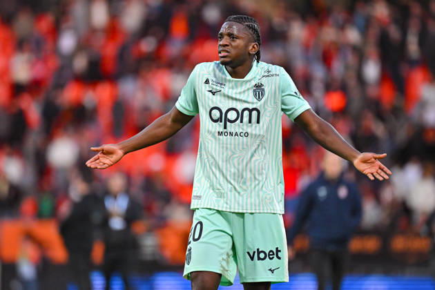 FC Lorient v AS Monaco - Ligue 1 McDonald s 2026 2027 Flavio NAZINHO of Monaco during Ligue 1 McDonald s match between Lorient and Monaco at Stade du Moustoir on October 18, 2026 in Lorient, France. Lorient France  Copyright: xIconxSportx 776577183