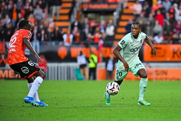 FC Lorient v AS Monaco - Ligue 1 McDonald s 2026 2027 NAZINHO of Monaco during Ligue 1 McDonald s match between Lorient and Monaco at Stade du Moustoir on October 18, 2026 in Lorient, France. Lorient France  Copyright: xIconxSportx 776577183