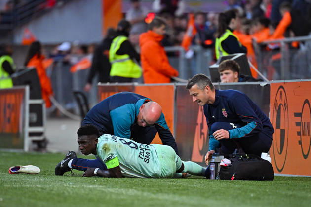 Sport Bilder des Tages FC Lorient v AS Monaco - Ligue 1 McDonald s 2026 2027 Lamine CAMARA of Monaco during Ligue 1 McDonald s match between Lorient and Monaco at Stade du Moustoir on October 18, 2026 in Lorient, France. Lorient France  Copyright: xIconxSportx 776577183