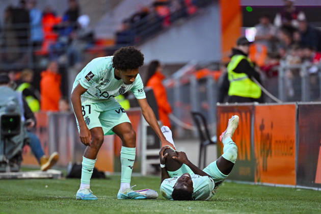 FC Lorient v AS Monaco - Ligue 1 McDonald s 2026 2027 Denis ZAKARIA of Monaco and Edan DIOP of Monaco during Ligue 1 McDonald s match between Lorient and Monaco at Stade du Moustoir on October 18, 2026 in Lorient, France. Lorient France  Copyright: xIconxSportx 776577183