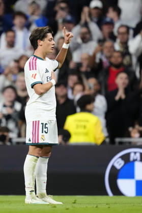 Real Betis Balompie v FC Barcelona, Barca - LaLiga EA Sports 2026 27 Arda Guler attacking midfield of Real Madrid and Turkiye celebrates after scoring his sides first goal during the LaLiga EA Sports 2026 27 match between Real Betis Balompie and FC Barcelona at Estadio La Cartuja on October 18, 2026 in Seville, Spain. Seville Spain  Copyright: xJosexBretonx originalFilename:bretonhernandez-realbeti261018_npDFu.jpg