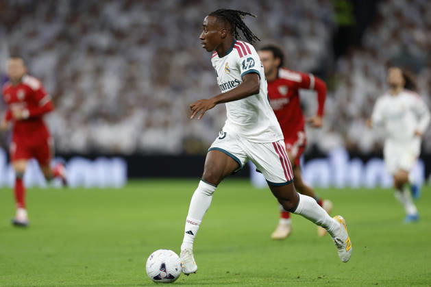 RECORD DATE NOT STATED Yan Diomande (Real Madrid CF) controls the ball during the LaLiga EA Sports match between Real Madrid CF and Sevilla FC at Estadio Santiago Bernabéu on October 18, 2026 in Madrid, Spain. (Photo by Manu Reino DeFodi Images) -