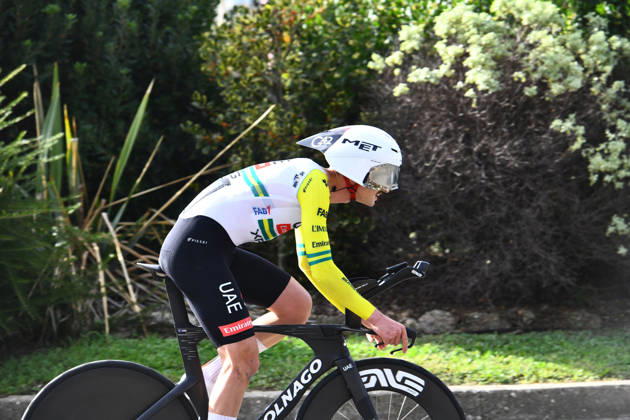 October 18, 2026, Les Herbiers, Pays De La Loire, France: UAE Team Emirates XRG rider Jay Vine from Australia competes in the Chrono des Nations in Les Herbiers, France, on October 18, 2026. Chrono Des Nations  - ZUMAh284 20261018_znp_h284_005 Copyright: xRonanxHoussinx