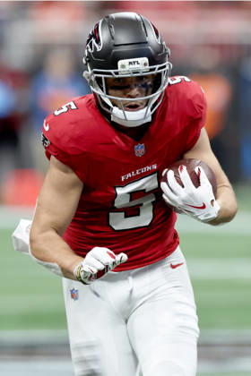 ATLANTA, GA - OCTOBER 18: Drake London (5) of the Atlanta Falcons during the Sunday afternoon NFL, American Football Herren, USA game between the Atlanta Falcons and the Chicago Bears on October 18, 2026 at the Mercedes-Benz Stadium in Atlanta, GA. (Photo by David J. Griffin Icon Sportswire) NFL: OCT 18 Bears at Falcons EDITORIAL USE ONLY Icon9532610180702