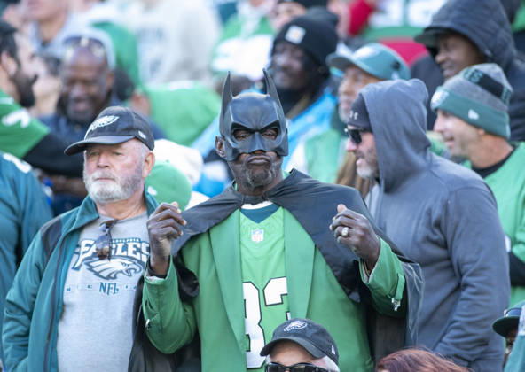 October 18, 2026, Philadelphia, Pennsylvania, United States: Philadelphia Eagles fan in action during the game against the Panthers at Lincoln Financial Field in Philadelphia PA Philadelphia United States - ZUMArf1_ 20261018_zaf_rf1_032 Copyright: xRickyxFitchettx