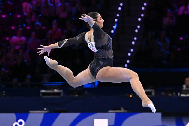 OTHER - Gymnastics - 54th Artistic Gymnastics World Championships Photo by IPA ABACAPRESS.COM89874610 - ESPOSITO Manila (ITALY) floor routine during the 54th Artistic Gymnastics World Championships in Rotterdam, Netherlands, October 18, 2026 Rotterdam Netherlands  Copyright: xIPAxSport ABACAx