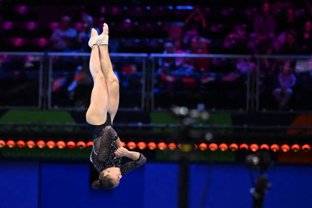 OTHER - Gymnastics - 54th Artistic Gymnastics World Championships Photo by IPA ABACAPRESS.COM89904539 - NEMOUR Kaylia (ALG) on the floor during the 54th Artistic Gymnastics World Championships in Rotterdam, Netherlands, October 19, 2026 Rotterdam Netherlands  Copyright: xIPAxSport ABACAx