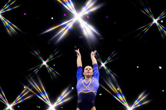 261019 Editors note: An on-camera star filter was used to create this picture. Maya Stahl of Sweden competes in women s balance beam qualifications during day three of the 2026 Artistic Gymnastics World Championships on October 19, 2026 in Rotterdam. Photo: Joel Marklund BILDBYRÅN kod JM JM0860 bbeng artistisk gymnastik artistic gymnastics gymnastik-vm vm artistic gymnastics world championships dambbeng artistisk gymnastik artistic gymnastics gymnastik-vm vm artistic gymnastics world championships dam sverige sweden Copyright: JOELxMARKLUND BB261019JM046
