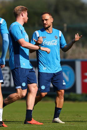 Napoli’s Stanislav Lobotka During training at the SSC Napoli sports center, Champions League Napoli - Bodo Glimt Castel Volturno (CE) on October 19 , 2026  Copyright: xAlessandroxGarofalo LaPressex