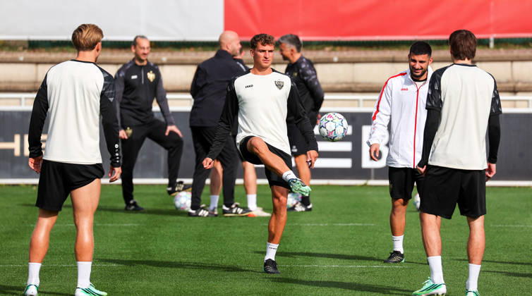 19.10.2026, Stuttgart, Fußball UEFA Champions League, Saison 2026-2027, VfB Stuttgart Training, Grischa Prömel
