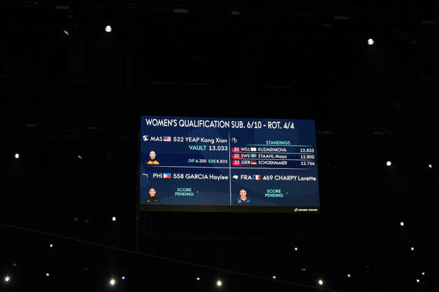October 19, 2026, Rotterdam, Netherlands: LORETTE CHARPY of Team France performs on the Floor Exercise during the Women s Qualification subdivision 6 10 of the 54th Artistic Gymnastics World Championships at the Ahoy Arena in Rotterdam, Netherlands. Rotterdam Netherlands - ZUMAc179 20261019_zep_c179_007 Copyright: xMickaelxChavetx