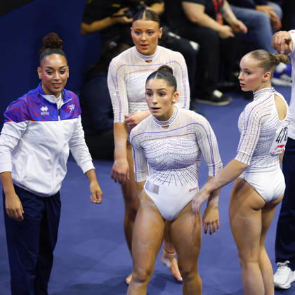 October 19, 2026, Rotterdam, Netherlands: MAIANA PRAT of Team France reacts after performing on the Balance Beam during the Women s Qualification subdivision 6 10 of the 54th Artistic Gymnastics World Championships at the Ahoy Arena in Rotterdam, Netherlands. Rotterdam Netherlands - ZUMAc179 20261019_zep_c179_014 Copyright: xMickaelxChavetx
