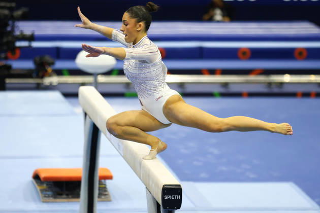 October 19, 2026, Rotterdam, Netherlands: MAIANA PRAT of Team France performs on the Balance Beam during the Women s Qualification subdivision 6 10 of the 54th Artistic Gymnastics World Championships at the Ahoy Arena in Rotterdam, Netherlands. Rotterdam Netherlands - ZUMAc179 20261019_zep_c179_019 Copyright: xMickaelxChavetx