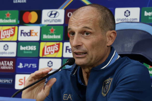 press conference, PK, Pressekonferenz SSC Napoli Napoli™s Italian coach Massimiliano Allegri during the SSC Napoli press conference the day before the Champions League football match against Bodo Glimt at the Diego Armando Maradona stadium in Napoli on 19, October, 2026. ABP11815 Copyright: xAntonioxBalascox