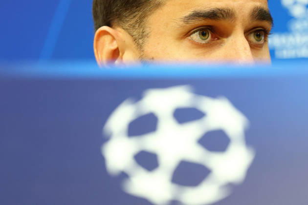 Napoli’s goalkeeper Alex Meret During the Napoli-Bodo Glimt Champions League press conference, PK, Pressekonferenz in the press room at the Diego Armando Maradona Stadium on October 19, 2026.  Copyright: xAlessandroxGarofalo LaPressex