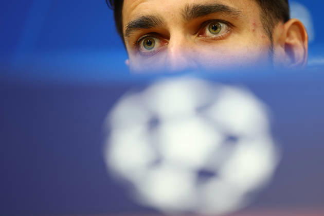 Napoli’s goalkeeper Alex Meret During the Napoli-Bodo Glimt Champions League press conference, PK, Pressekonferenz in the press room at the Diego Armando Maradona Stadium on October 19, 2026.  Copyright: xAlessandroxGarofalo LaPressex