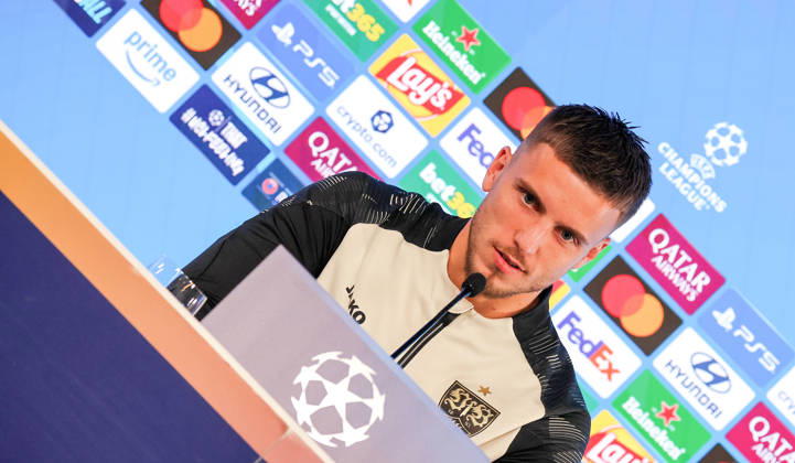 19.10.2026, Stuttgart, Fußball UEFA Champions League, Saison 2026-2027, VfB Stuttgart Pressekonferenz, Ermedin Demirovic