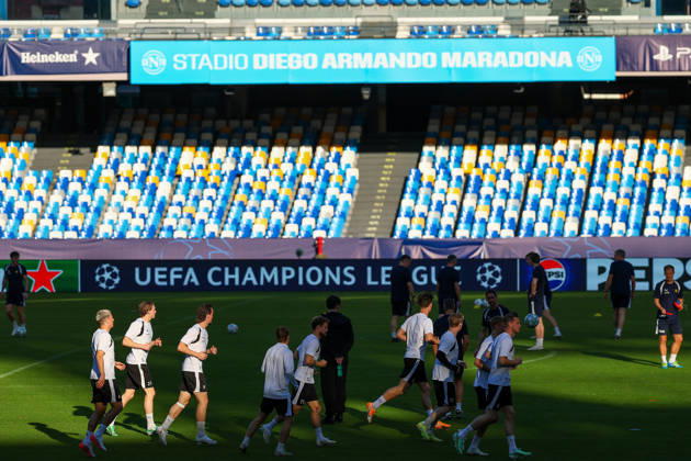 During the Napoli-Bodo Glimt Champions League , Bodø Glimt training sessionat the Diego Armando Maradona Stadium on October 19, 2026.  Copyright: xAlessandroxGarofalo LaPressex