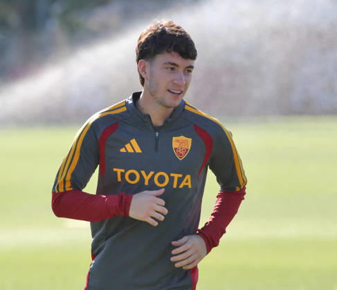 SOCCER - UEFA Champions League - AS Roma - press conference, PK, Pressekonferenz and Training Photo by IPA ABACAPRESS.COM89917376 - October 19, 2026 Champions League: Gasperini Press Conference Training Sessions In the photo: Soule (Photo by Gino Mancini) Roma Italy Copyright: xIPAxSport ABACAx