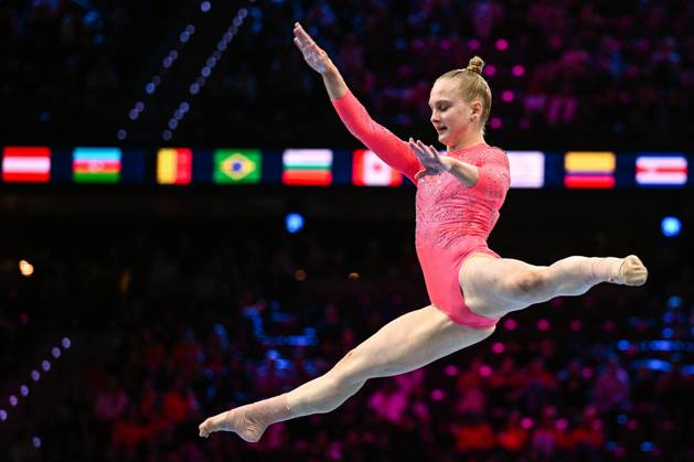 Netherlands Artistic Gymnastics World Championships Qualifiers 9268413 19.10.2026 Aleksandra Anufrieva of Team World Gymnastics Neutral Athletes 2 competes in the floor exercise during the women s qualification of the 2026 World Artistic Gymnastics Championships in Rotterdam, the Netherlands. Alexey Filippov Sputnik Rotterdam Netherlands  Copyright: xAlexeyxFilippovx