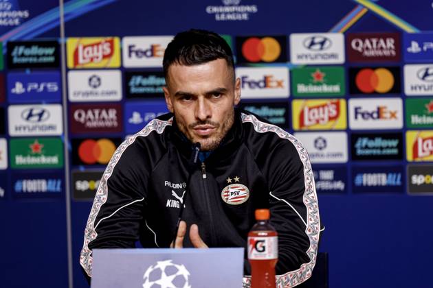 PORTO , 19-10-2026 , Estadio do Dragao , season 2026 2027 , UEFA Champions League football , press conference, PK, Pressekonferenz PSV , Picture shows PSV Player Filip Kostic during the press conference Press conference and training PSV  x208819920x Copyright: