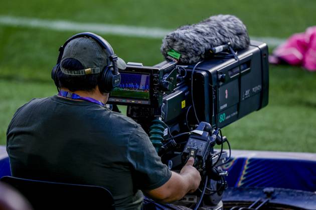 PORTO , 19-10-2026 , Estadio do Dragao , season 2026 2027 , UEFA Champions League football , press conference, PK, Pressekonferenz PSV , Picture shows cameraman Press conference and training PSV  x208823082x Copyright: