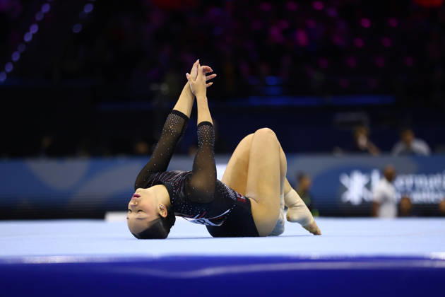 October 19, 2026, Rotterdam, Netherlands: LIA GRACE REDICK of Team Canada competes in the Floor Exercise of the Women s Qualification of the 54th Artistic Gymnastics World Championships at the Ahoy Arena in Rotterdam, Netherlands. Rotterdam Netherlands - ZUMAc179 20261019_zep_c179_071 Copyright: xMickaelxChavetx