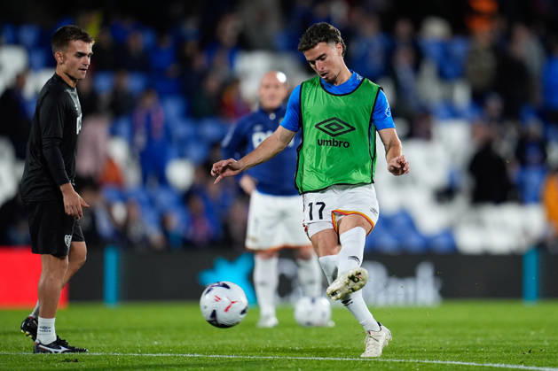 October 19, 2026, Getafe, Madrid, Spain: Adria Pedrosa of Rayo Vallecano warms up during the Spanish League, LaLiga EA Sports, football match between Getafe CF and Rayo Vallecano at Coliseum de Getafe stadium on October 19, 2026, in Getafe, Spain. Getafe CF V Rayo Vallecano - LaLiga EA Sports  - ZUMAa181 20261019_zaa_a181_024 Copyright: xDennisxAgyemanx