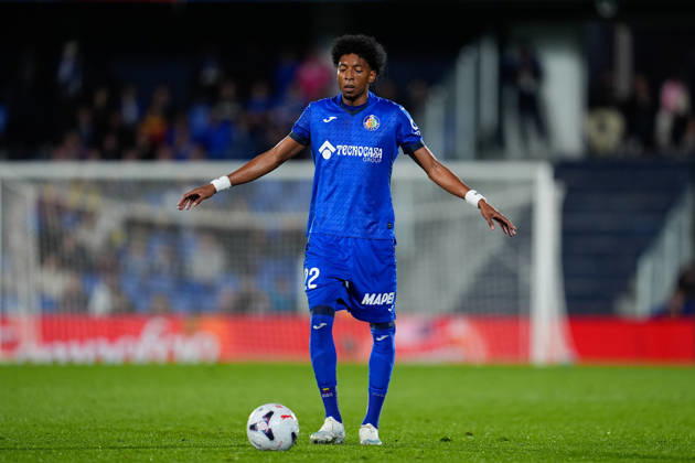 October 19, 2026, Getafe, Madrid, Spain: Johan Mojica of Getafe CF gestures during the Spanish League, LaLiga EA Sports, football match between Getafe CF and Rayo Vallecano at Coliseum de Getafe stadium on October 19, 2026, in Getafe, Spain. Getafe CF V Rayo Vallecano - LaLiga EA Sports  - ZUMAa181 20261019_zaa_a181_025 Copyright: xDennisxAgyemanx